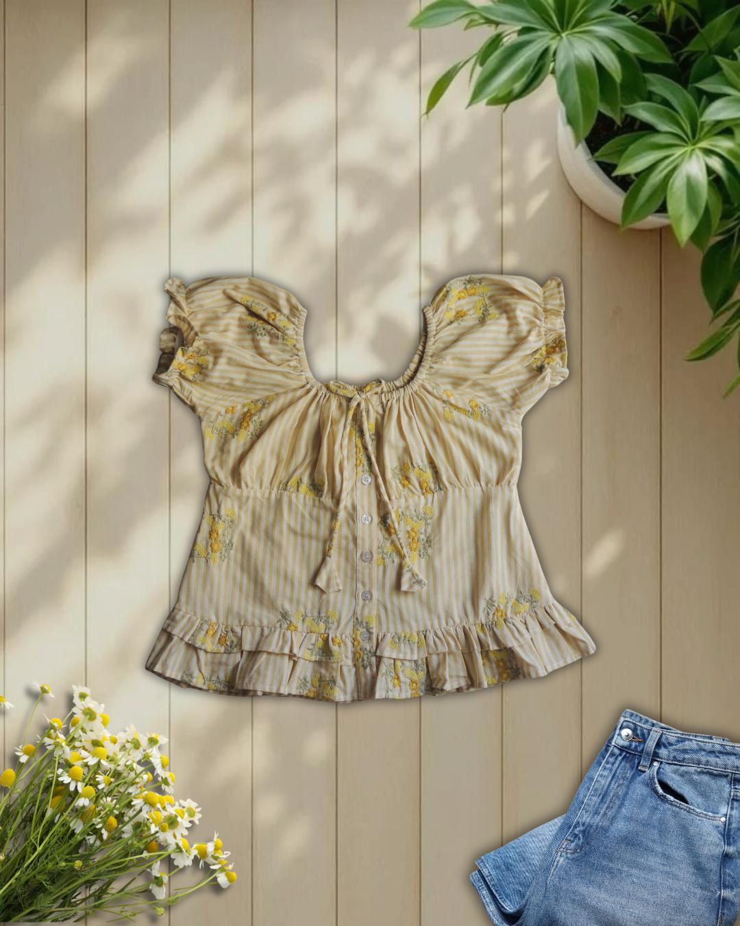 Cotton Embroidered Shirt