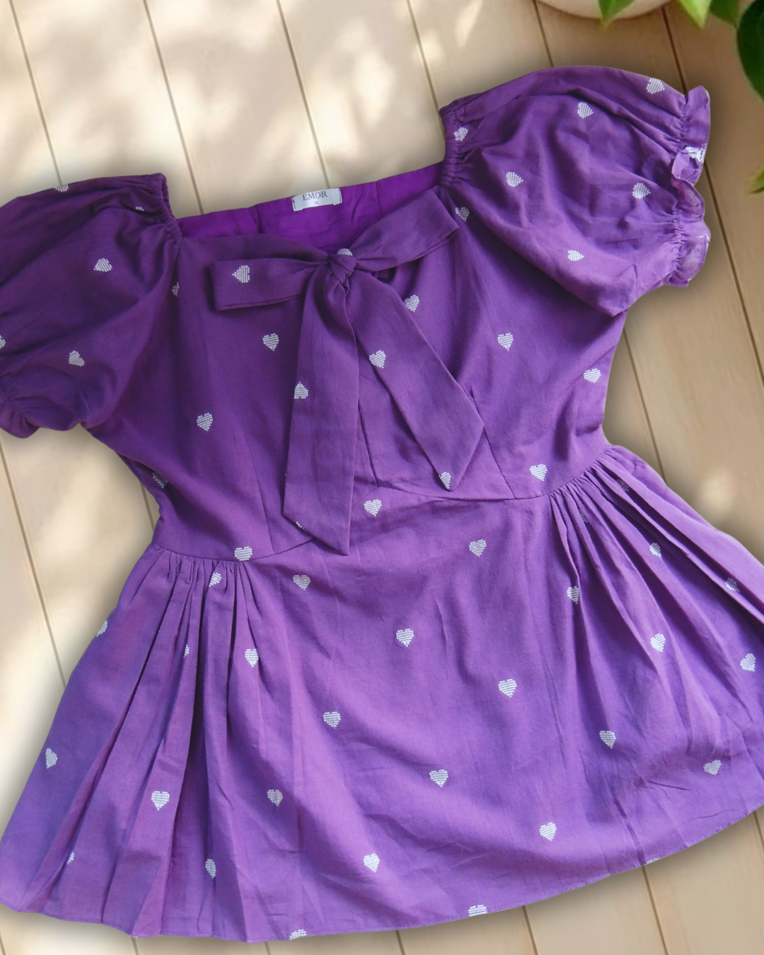 Sweetheart peplum top