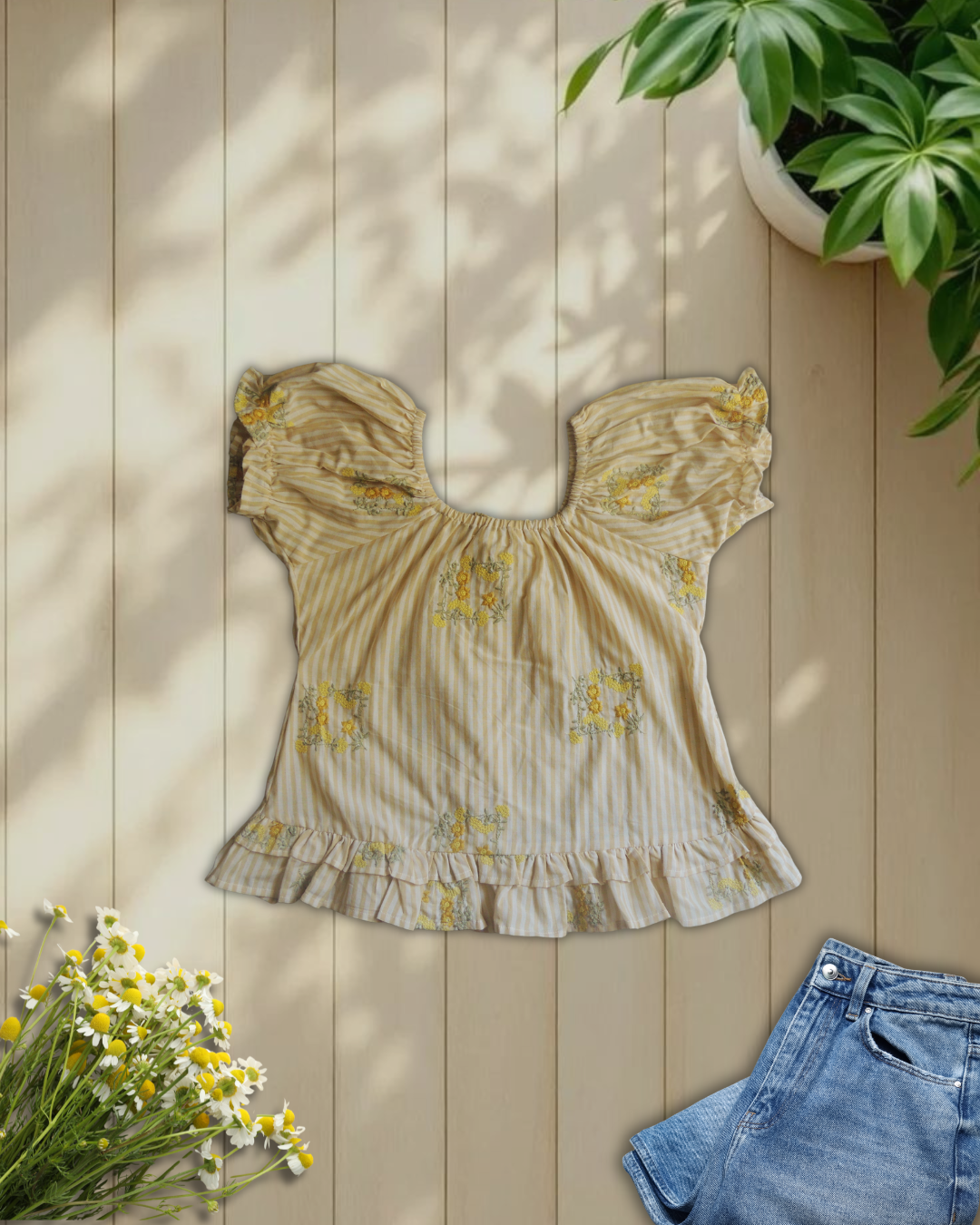 Cotton Embroidered Shirt