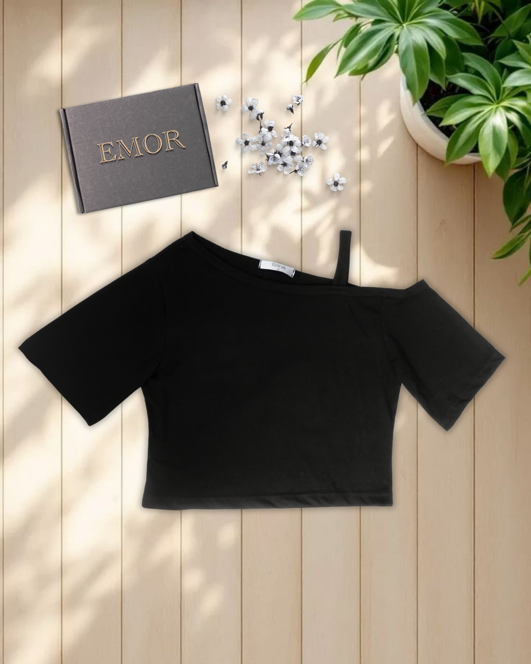 Midnight Muse One-Shoulder Top