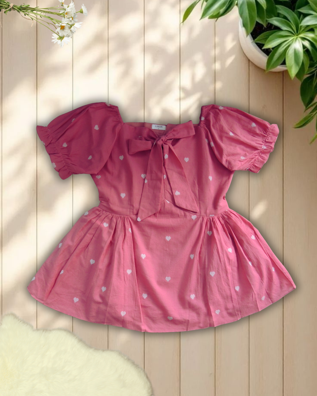 Sweetheart peplum top