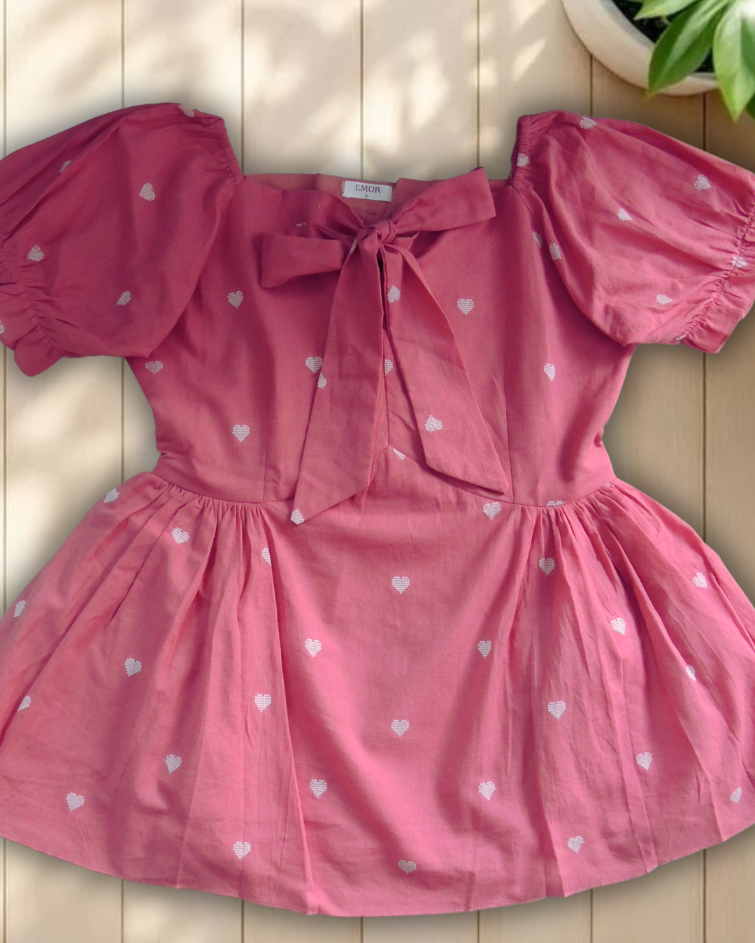 Sweetheart peplum top