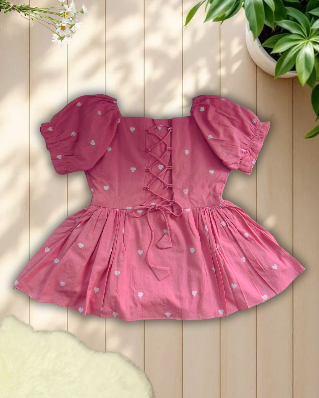 Sweetheart peplum top