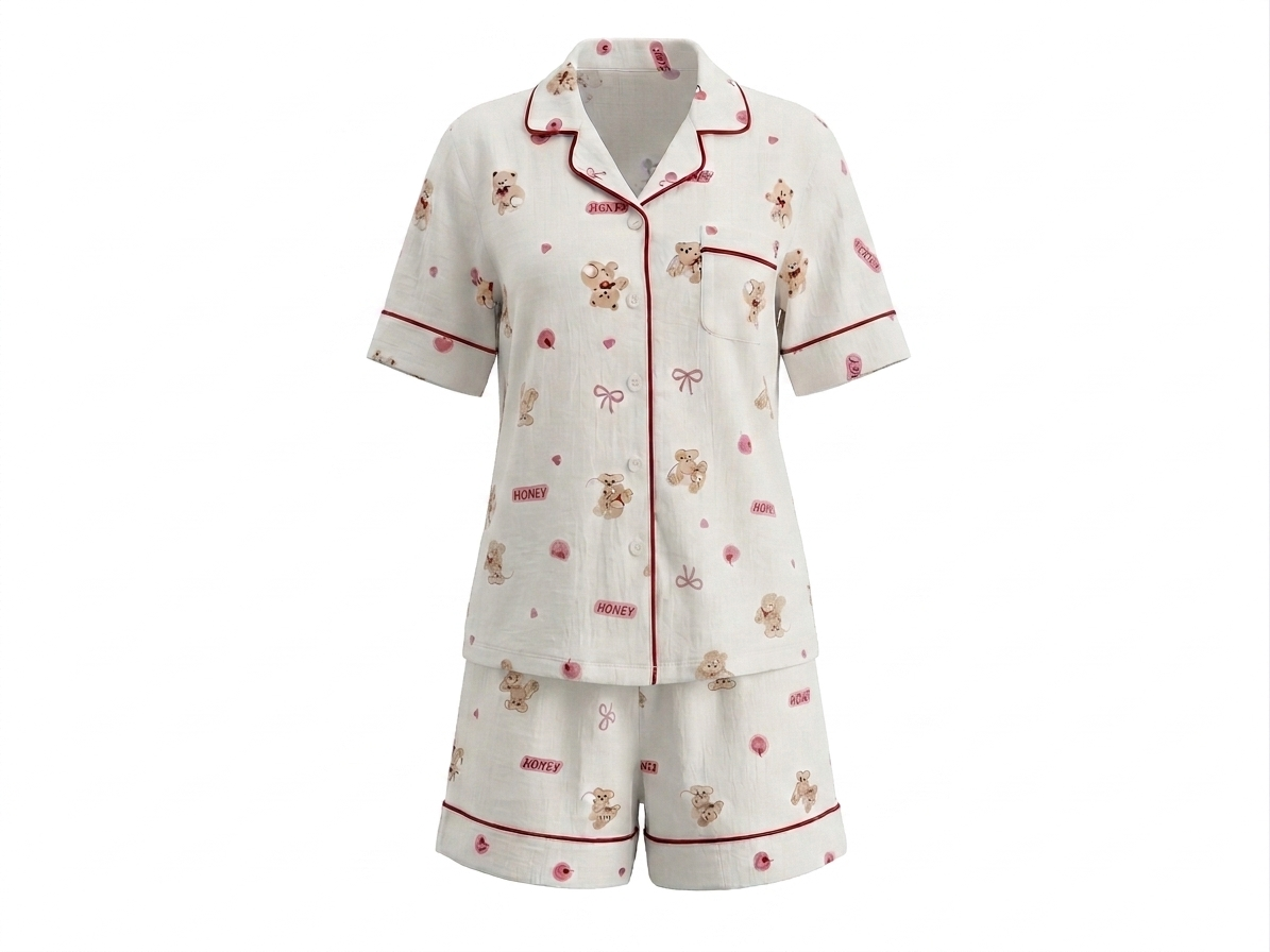Cherry Kiss Shorts Set