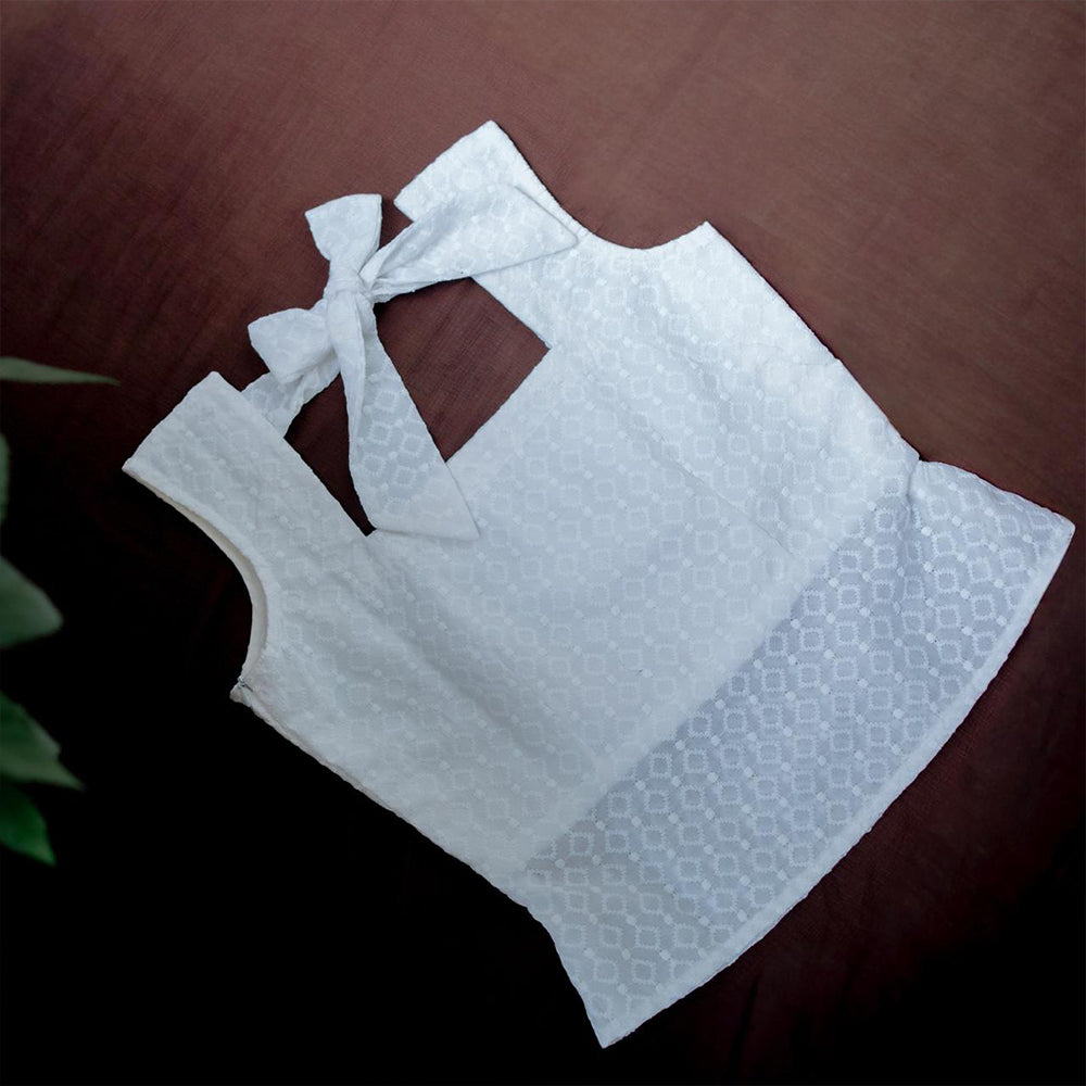 Hakoba Square Neck Crop Top