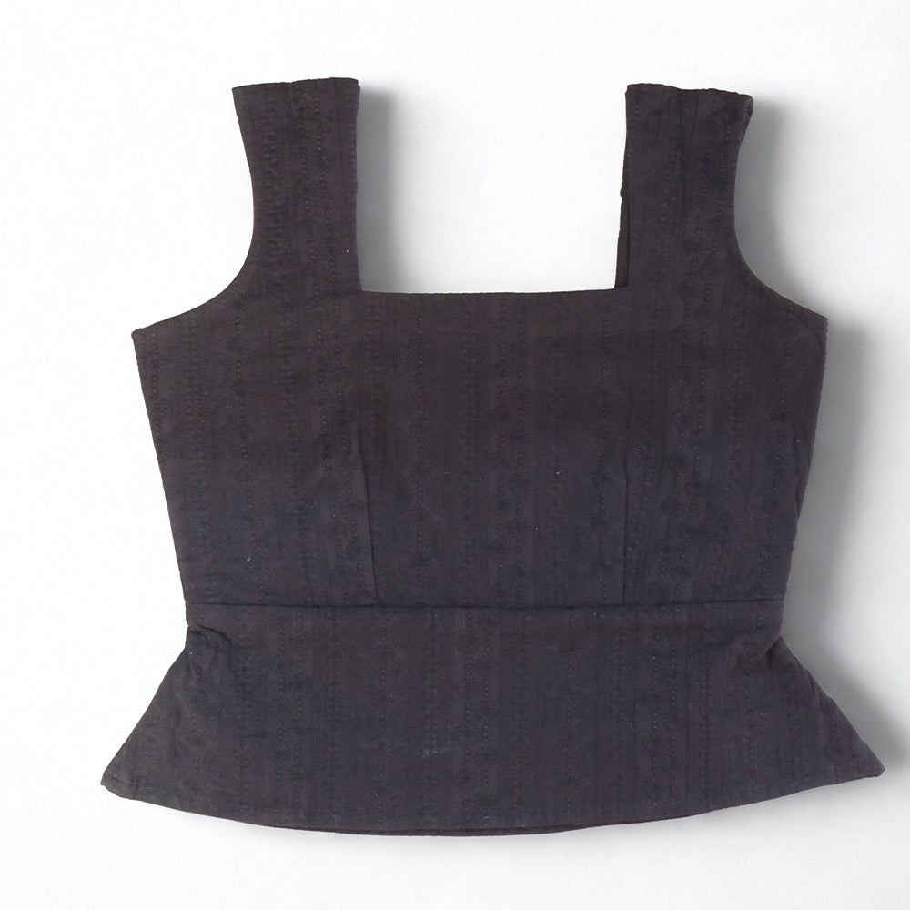 Hakoba Square Neck Crop Top