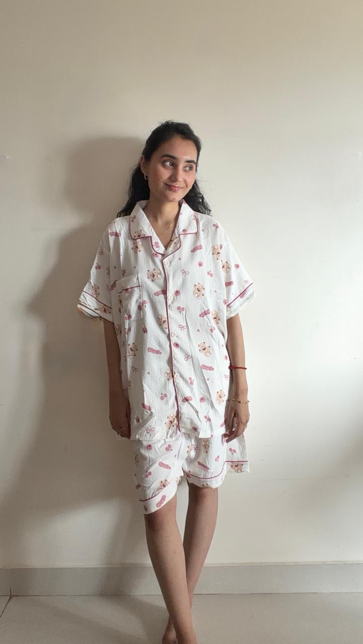 Cherry Kiss Shorts Set
