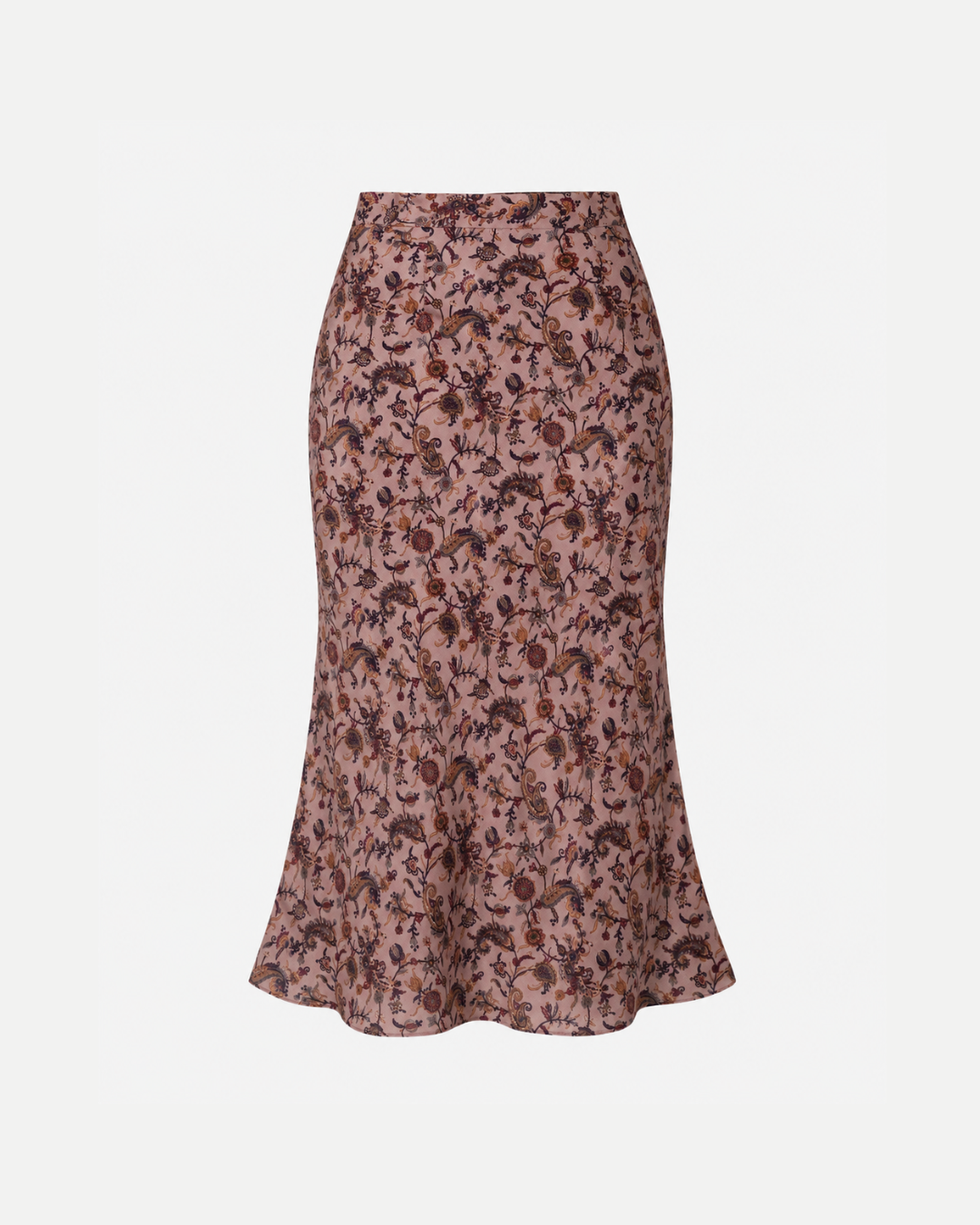 Printed Flared Ankle Skirt