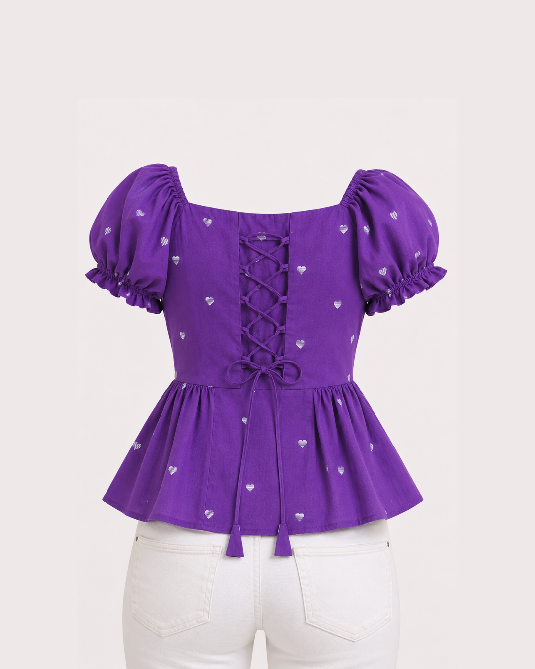 Sweetheart peplum top
