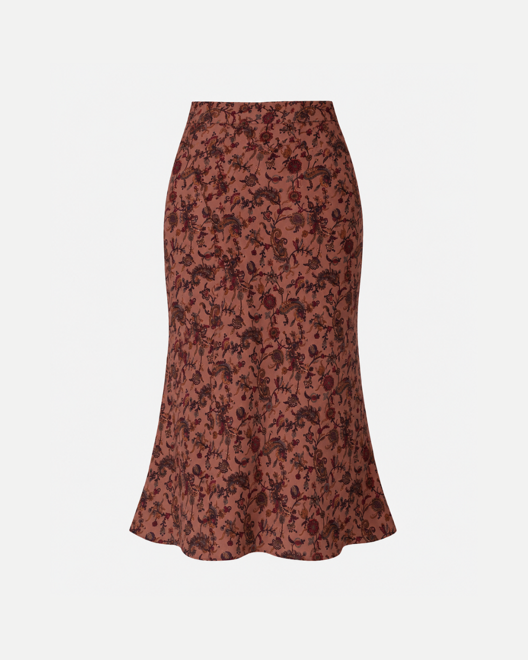 Printed Flared Ankle Skirt